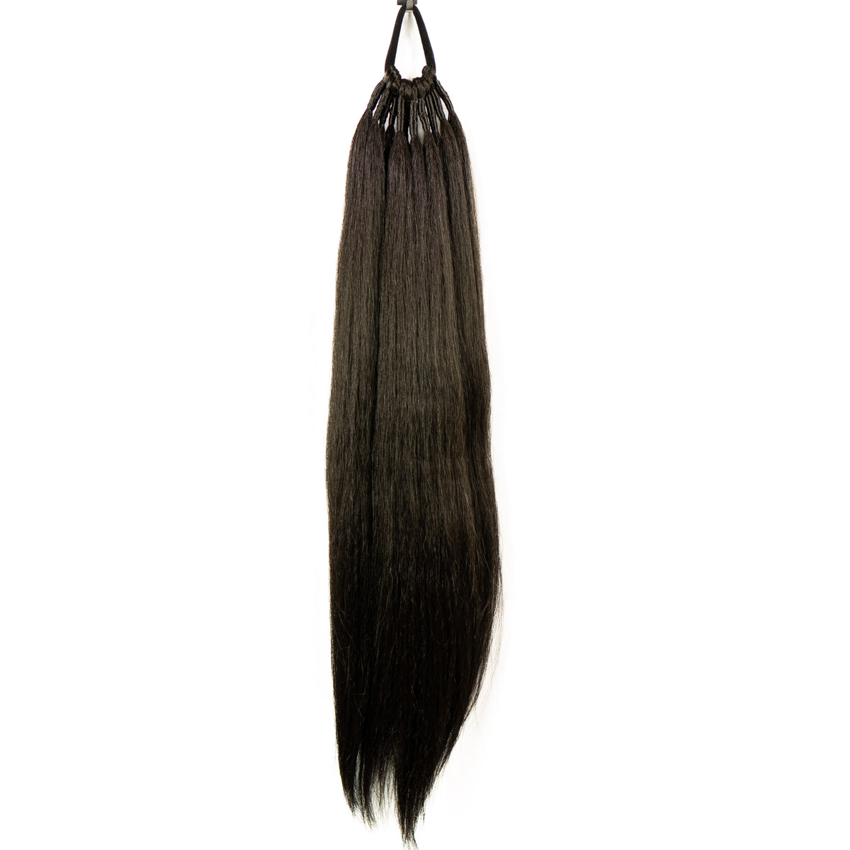 By-Black Ponytail with elastic