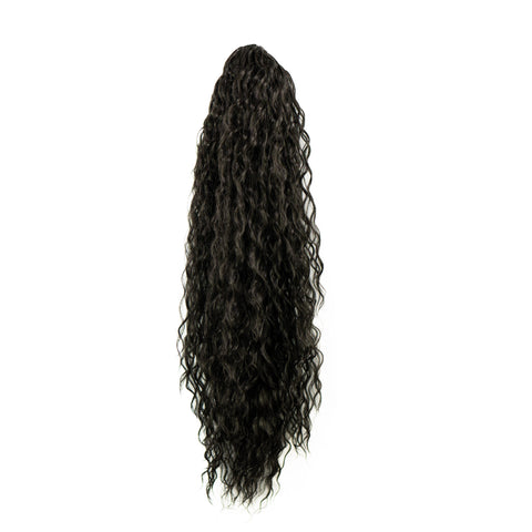 By-Black Water Wave Ponytail – Natürliche Wellen für einen mühelosen Look